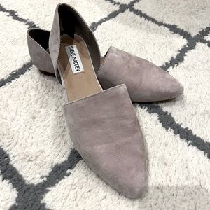 Steve Madden Gray Suede Flats. Size 8. Used in good condition.